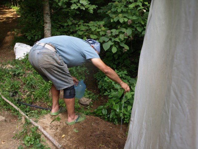 Water flows from tap for first time!