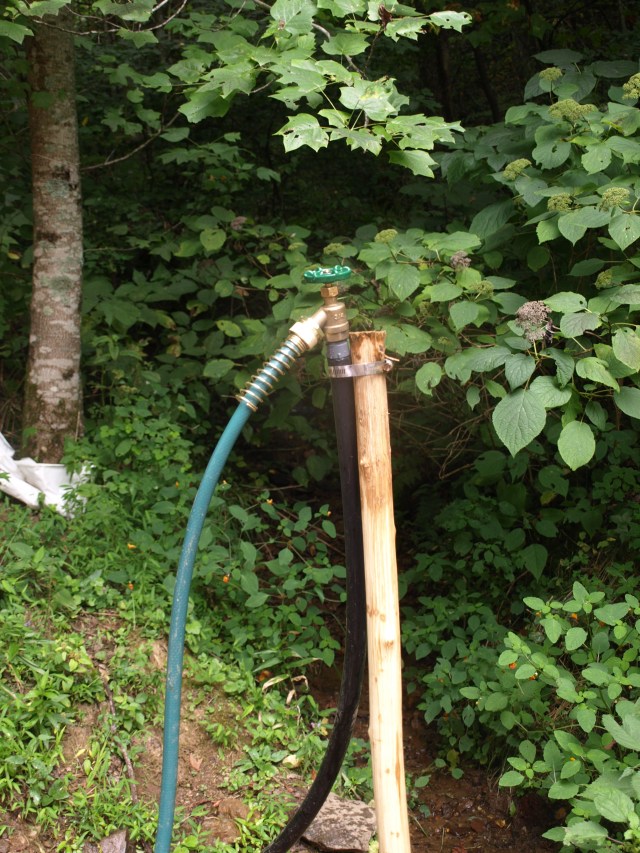 We have a water flowing from a tap now!