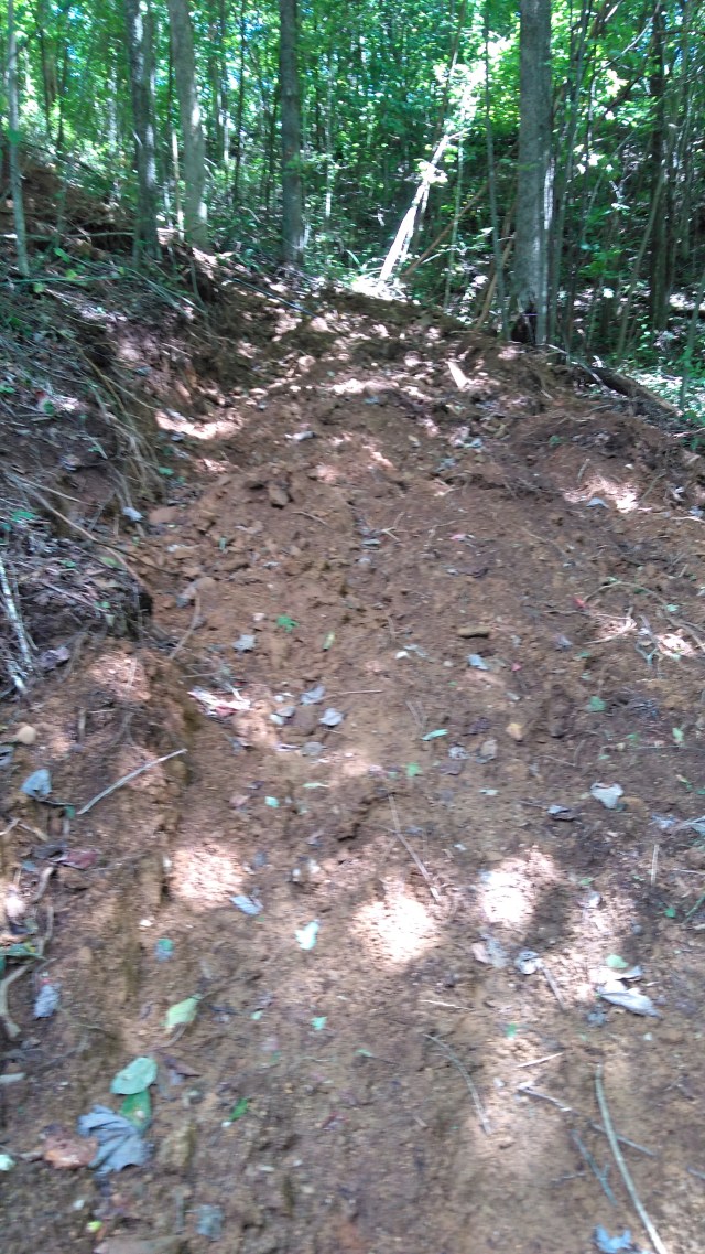 Before work on wagon trail